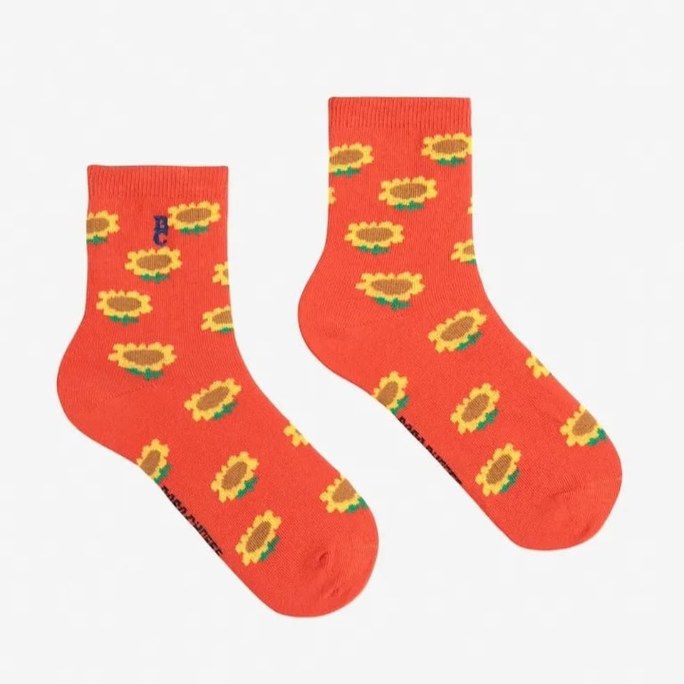 Bobo Choses Sunflower All Over Short Socks