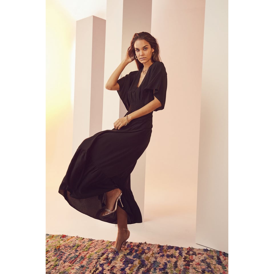 Co'Couture Samia Sun Smock Dress - Black