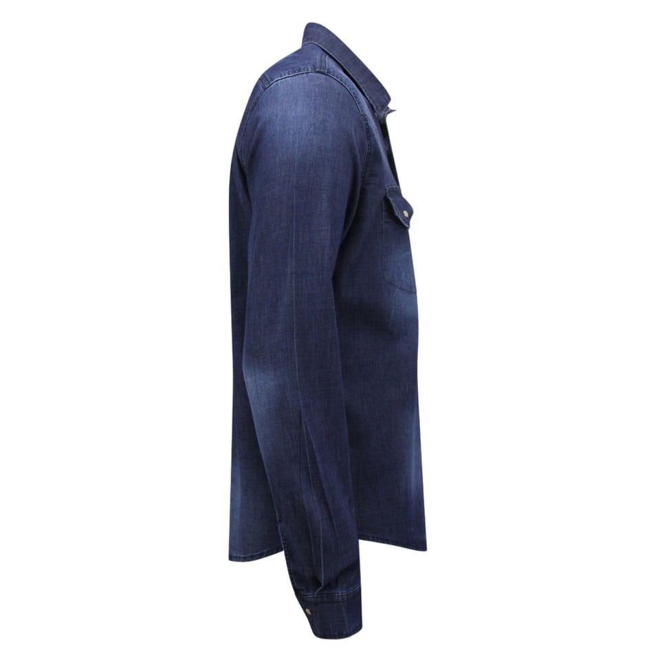 Spijkeroverhemd Heren - Denim Overhemd - Blauw