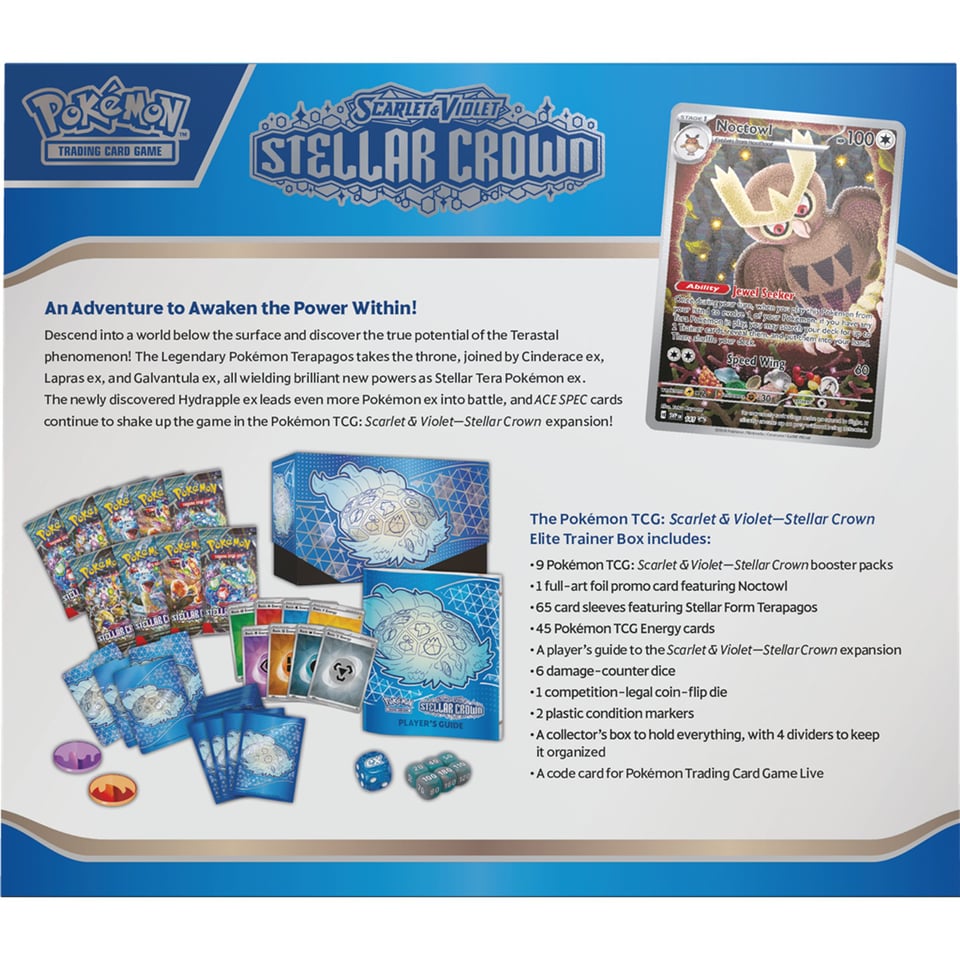 Pokémon Scarlet & Violet Stellar Crown Elite Trainer Box