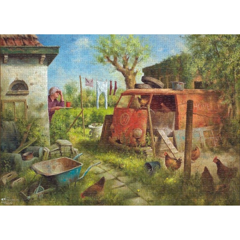 Art Revisited Marius Van Dokkum Puzzel Kippenhok 1000 St