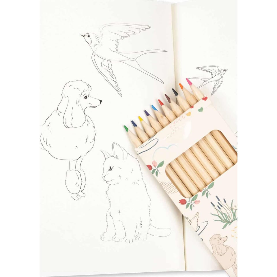 KONGES SLØJD Coloring Book with Crayons 