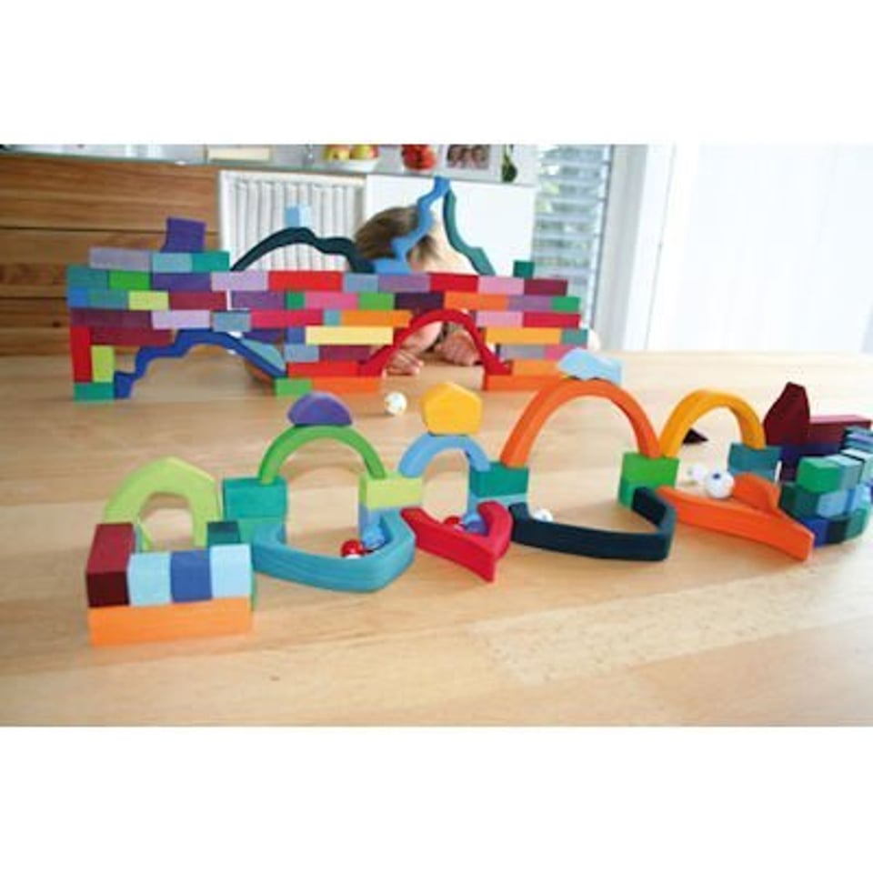 Grimm's Houten Blokkenset Pyramide - Klein