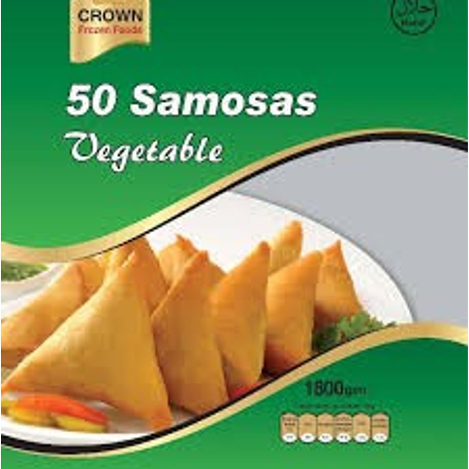 Crown Samosa Vegetable (50 Pieces)