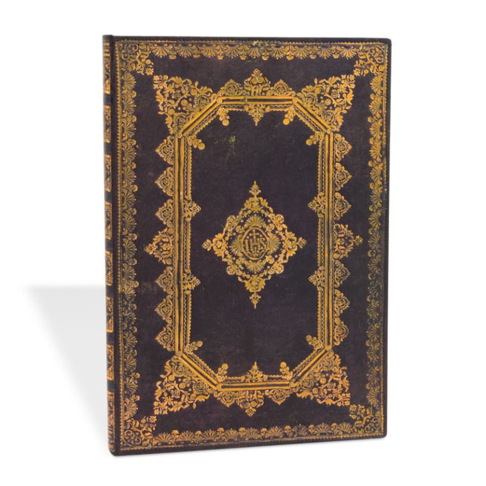 Paperblanks Notebook Grande Plain Nox - 21 x 30 cm / Brown, Gold