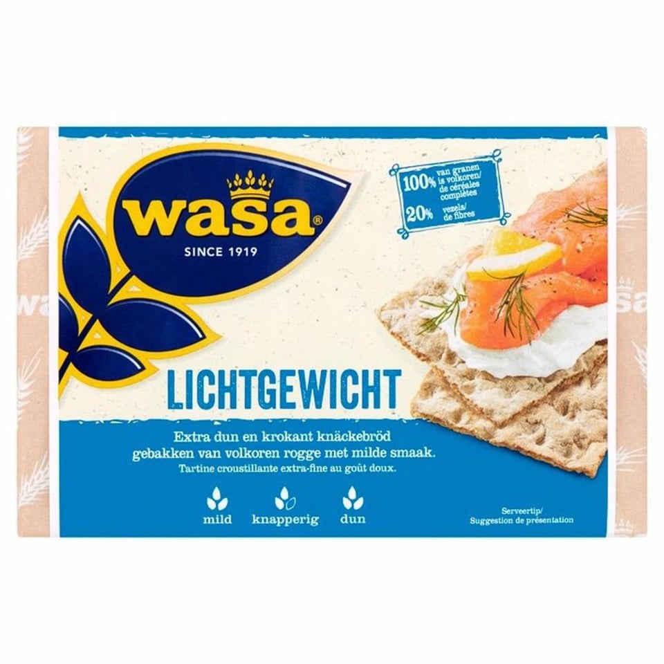 Wasa Crackers Lichtgewicht Volkoren