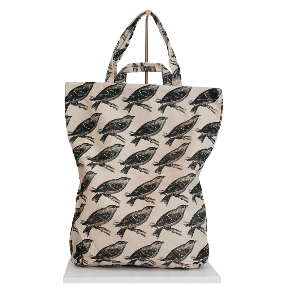 Tote Bag Amsterdam Houses Black