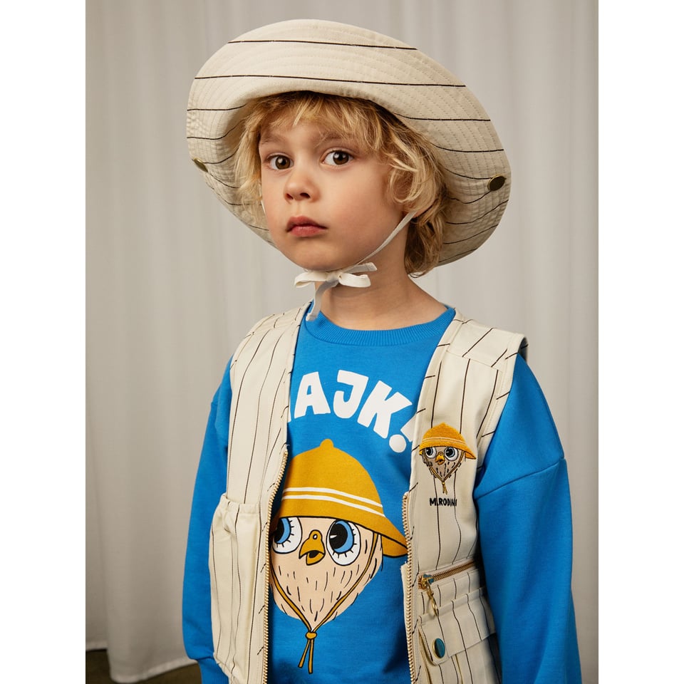 Mini Rodini Owl Embroidered Utility Vest