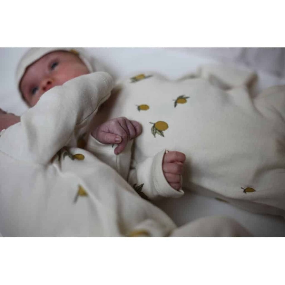 Konges Slojd Newborn Onesie Lemon