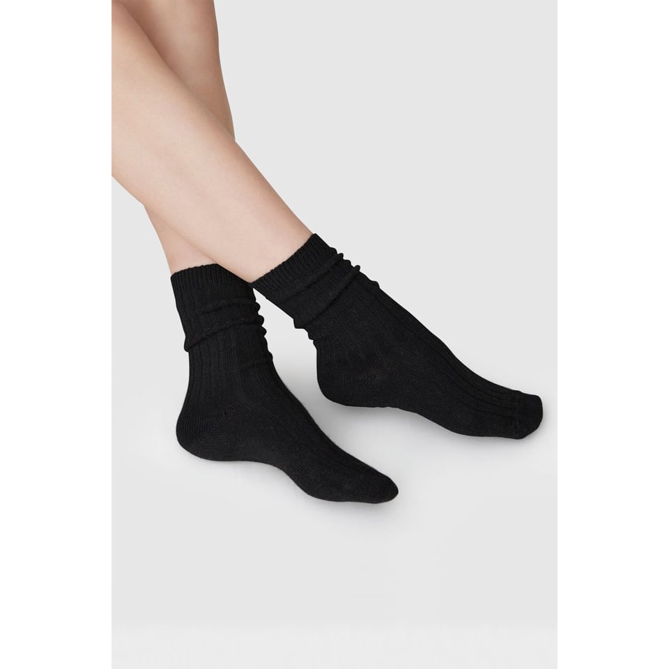 Swedish Stockings Bodil Chunky Socks - Black