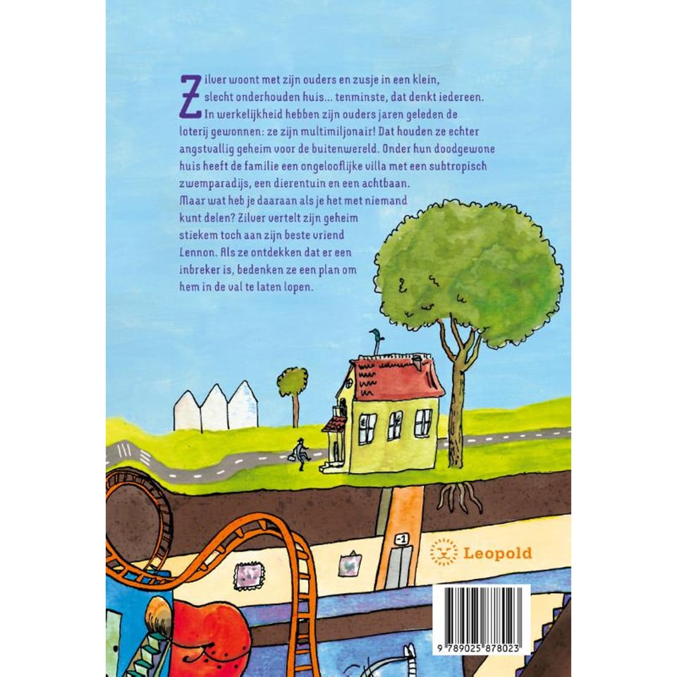 Thematitel Kinderboekenweek 2025 Groep 5-6: Miljonairskind - Het Geheim Van Het Onderhuis