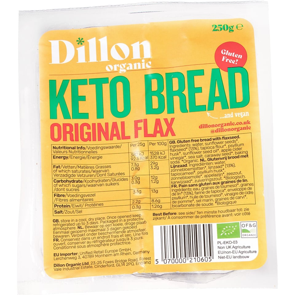 Glutenvrij Brood Keto Lijnzaad