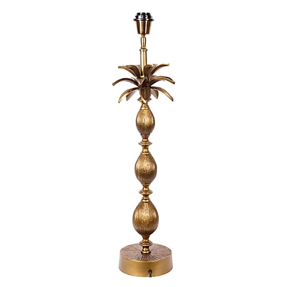 Lamp Voet Baroque Palm Goud H60cm