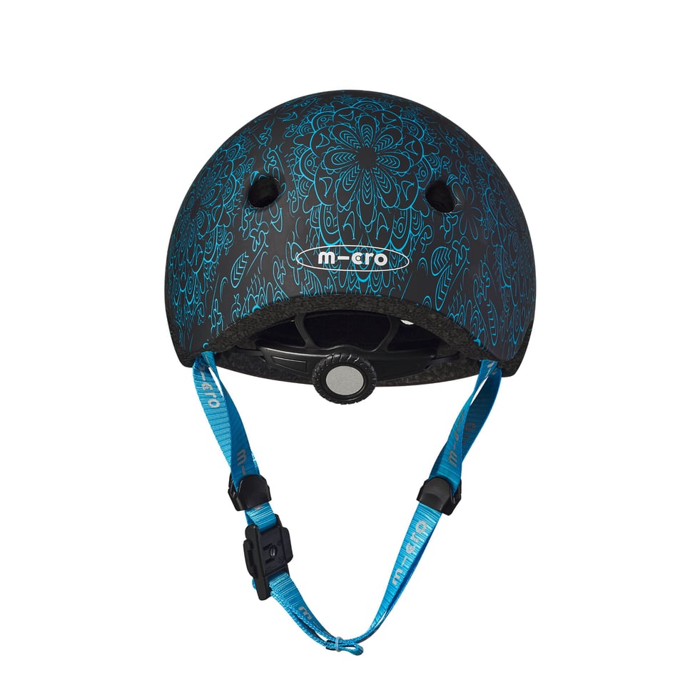 Micro PC Helm Deluxe Mandala Groen/blauw - Maat: M (54-58 Cm)