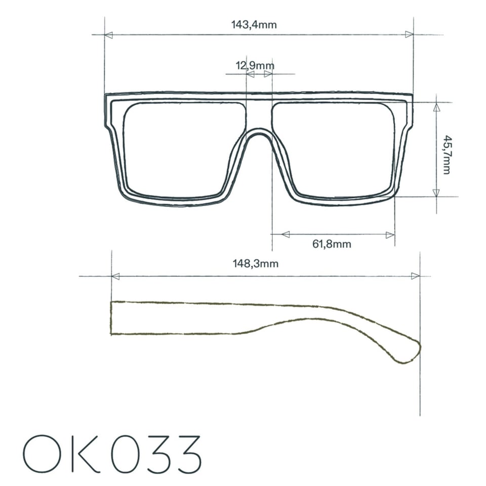 Zonnebril TOKYO Square Black OK033-BK