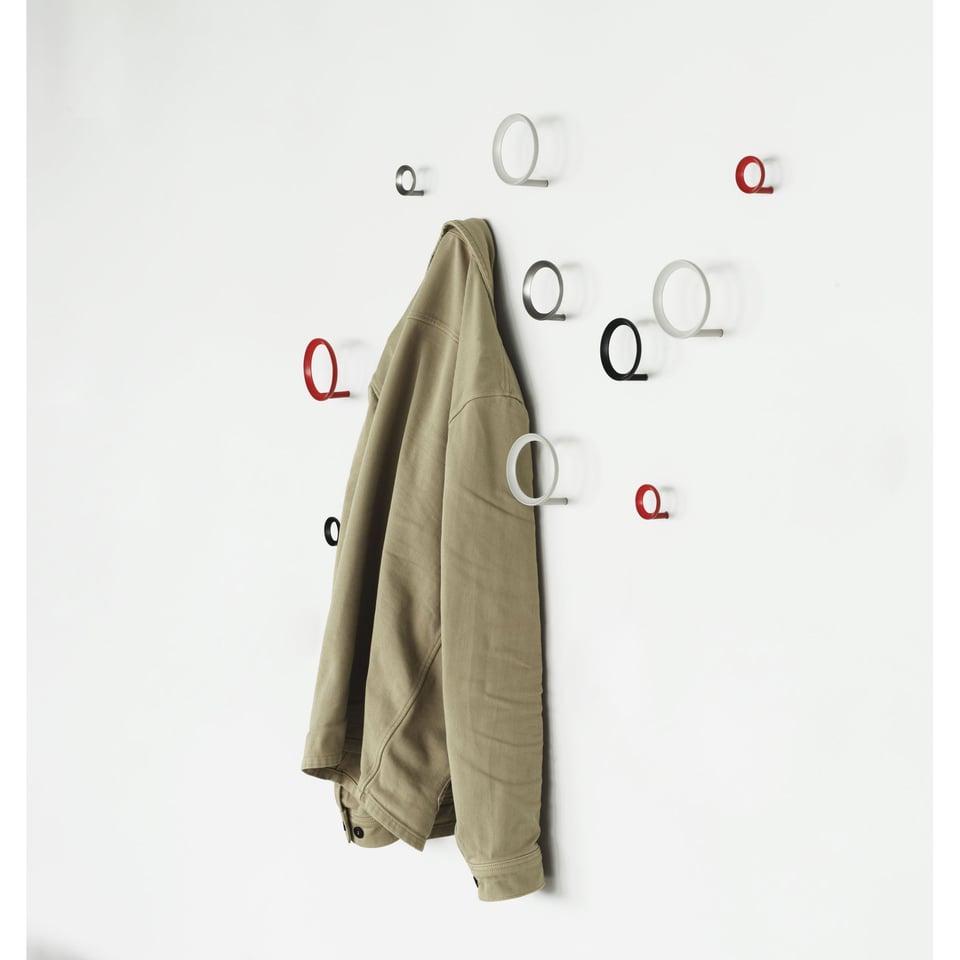 Normann COPENHAGEN Loop Wandhaak L Geborsteld Zink
