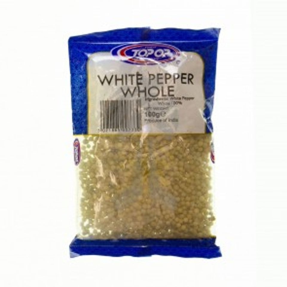 Top Op White Pepper Whole 100Gr