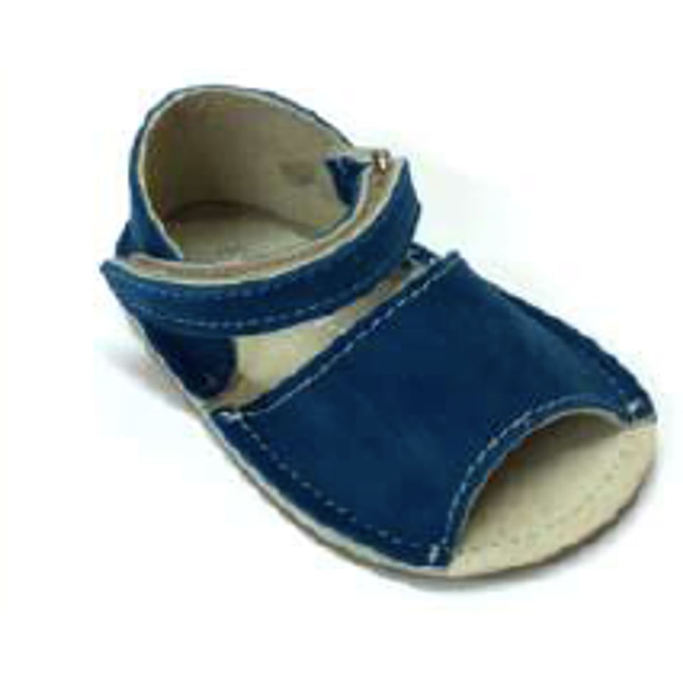 Shoeslepetit menorquina velcro azul baltico