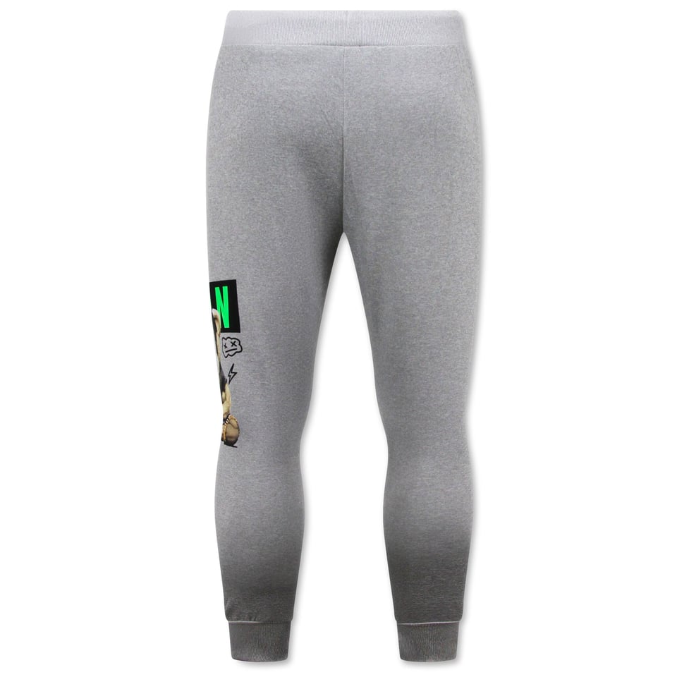 Huispak Heren ICON Print - Trainingspak - Joggingpak - 1001 - Grijs