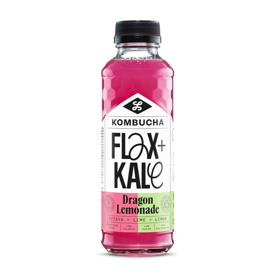 Flax+Kale Kombucha Dragon Lemonade 400ml