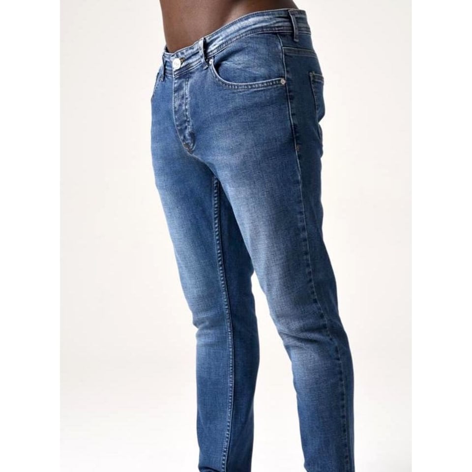 Klassieke Heren Jeans Slim Fit - DC-018 - Blauw