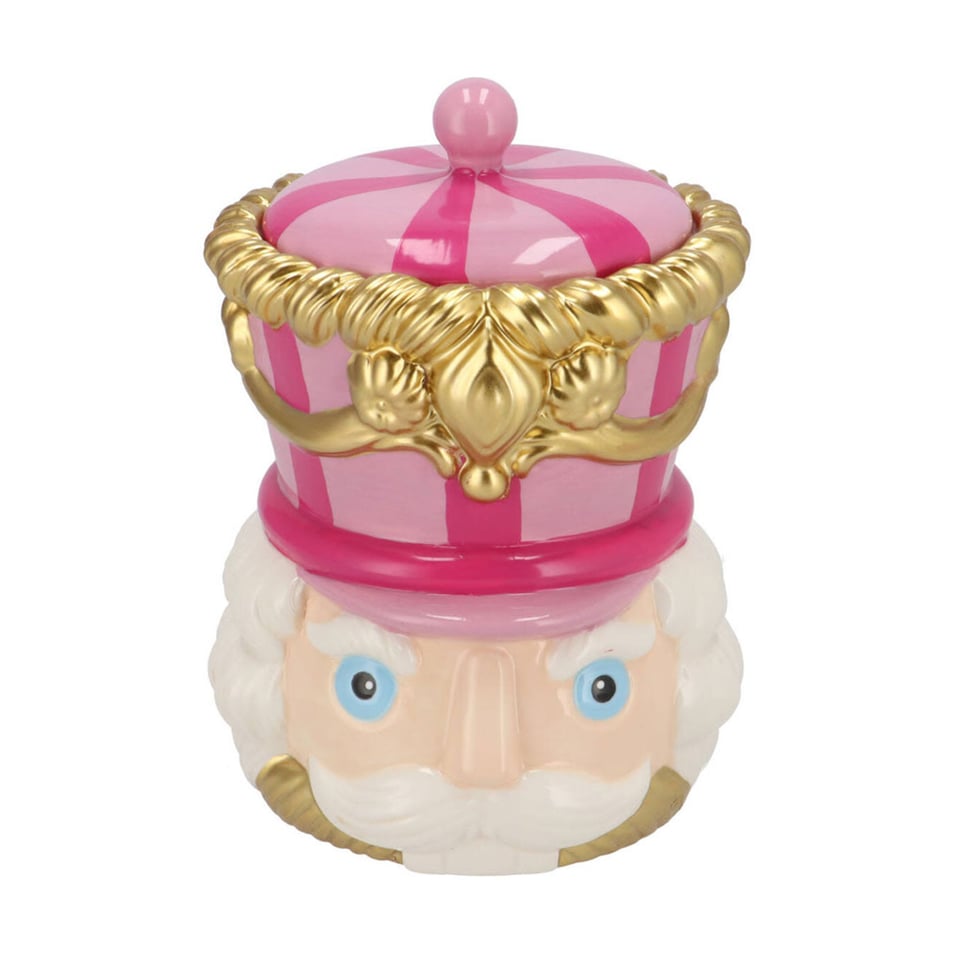 Pot Met Deksel Notenkraker Candy 14x20cm - 2 Kleuren