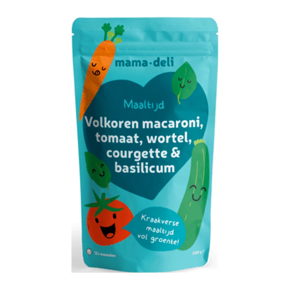 Mama Deli 12+ Mlt Volkoren Macaroni, Tomaat