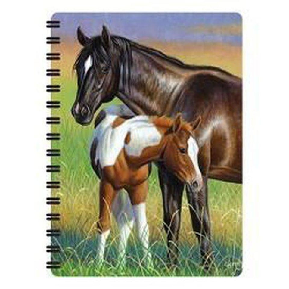 3D Notitieboekje 3D Mare & Foal