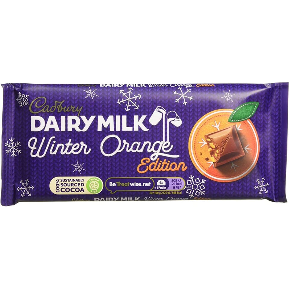 Dairy Milk Winter Orange Edition