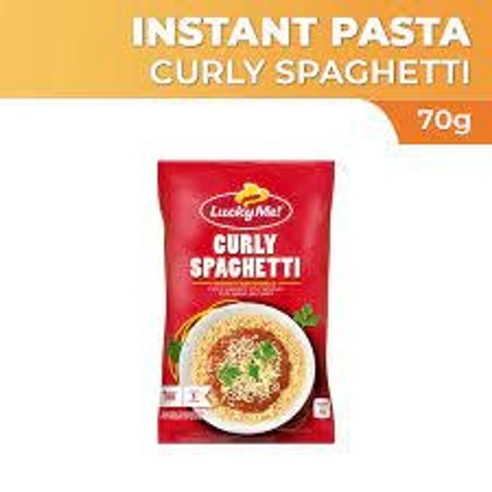 Lucky Me Curly Spaghetti 70g