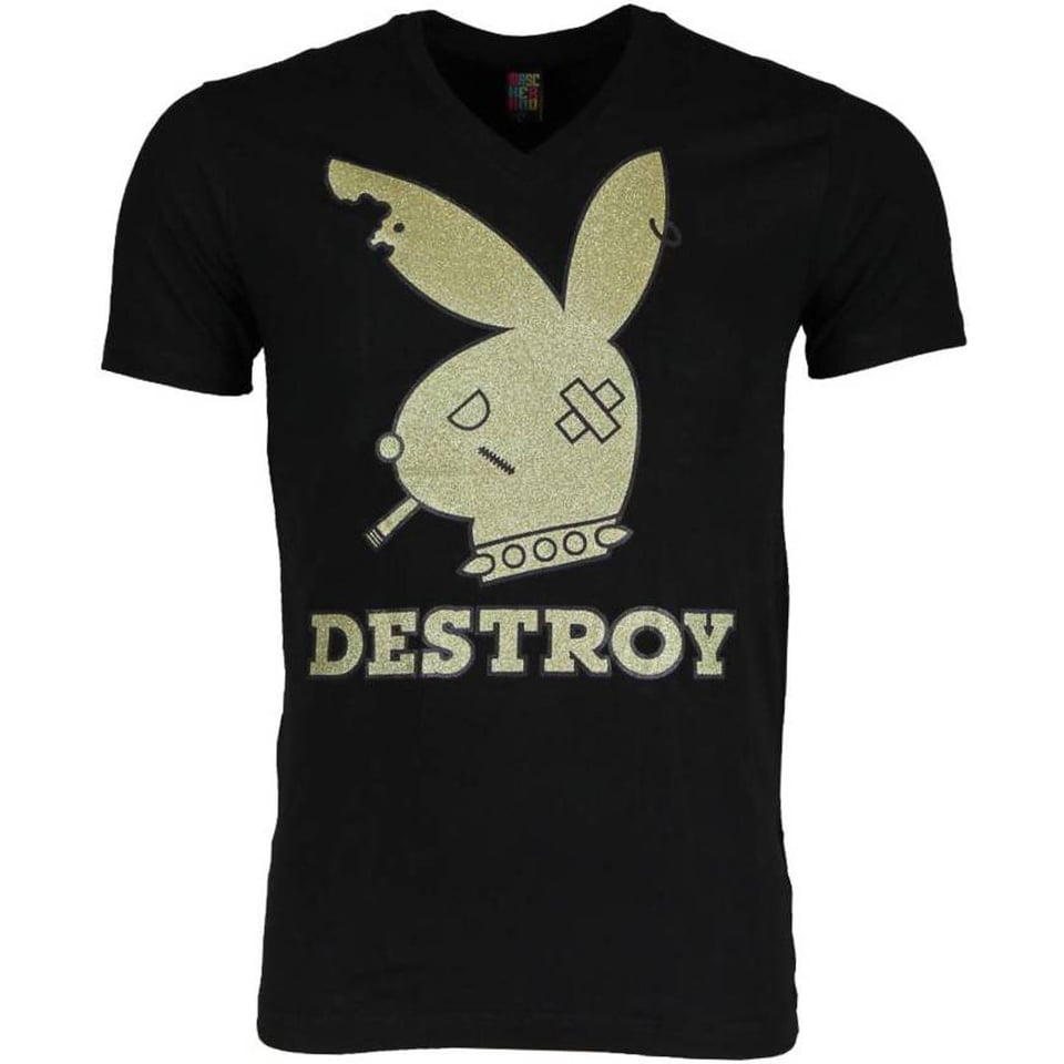 T-Shirt - Destroy - Zwart
