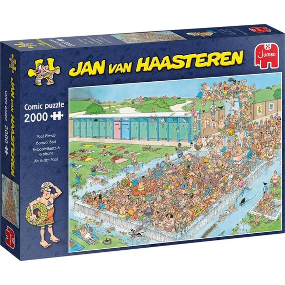 Jan Van Haasteren Puzzel Bomvol Zwembad 2000 Stukjes