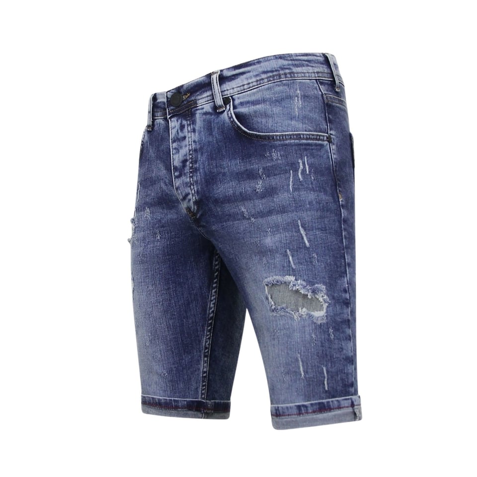 Exclusieve Korte Broek Heren Slim Fit- 1054 - Blauw