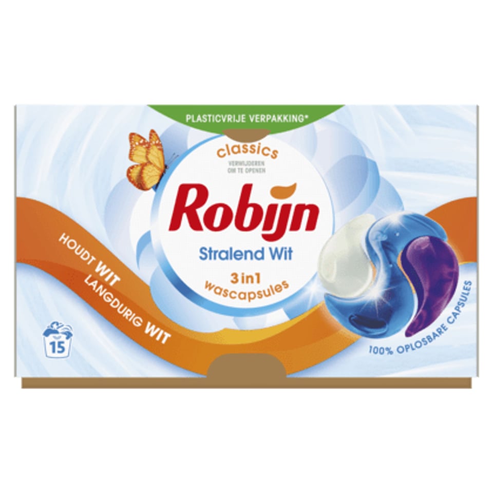 Robijn 3-in-1 Classics Capsules Stralend Wit