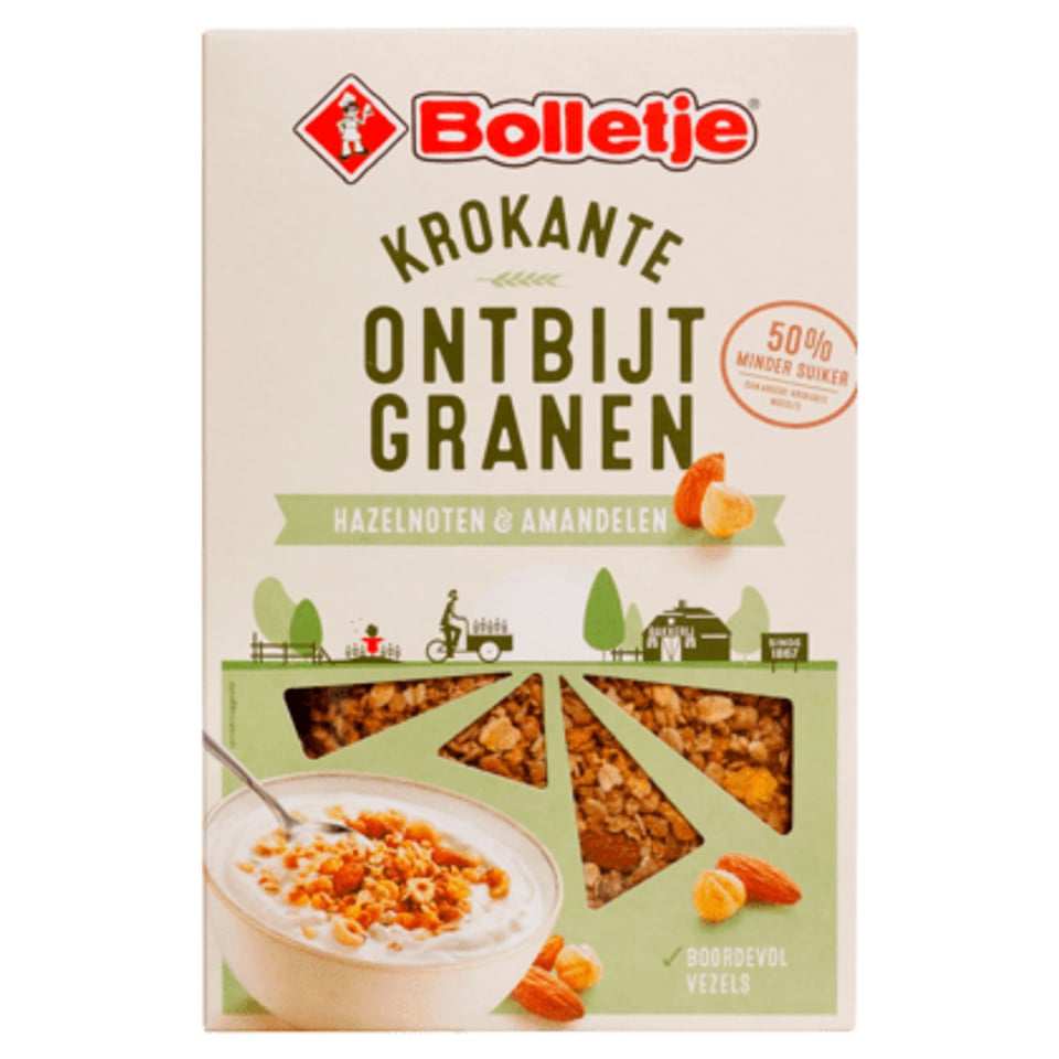 Bolletje Krokante Ontbijtgranen Hazelnoten