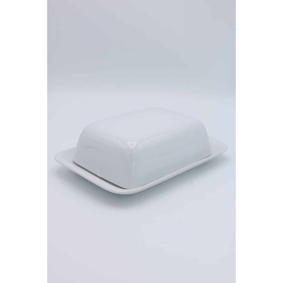 Botervloot - Porselein Wit 21X13.5Xh6.5cm