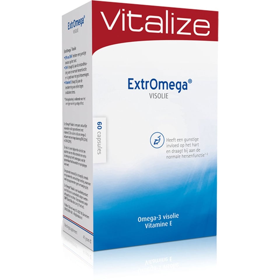 Vitalize Extromega Visolie 60 Capsules Geen Oprispingen, Best Opneembaar en Extra Gezuiverd