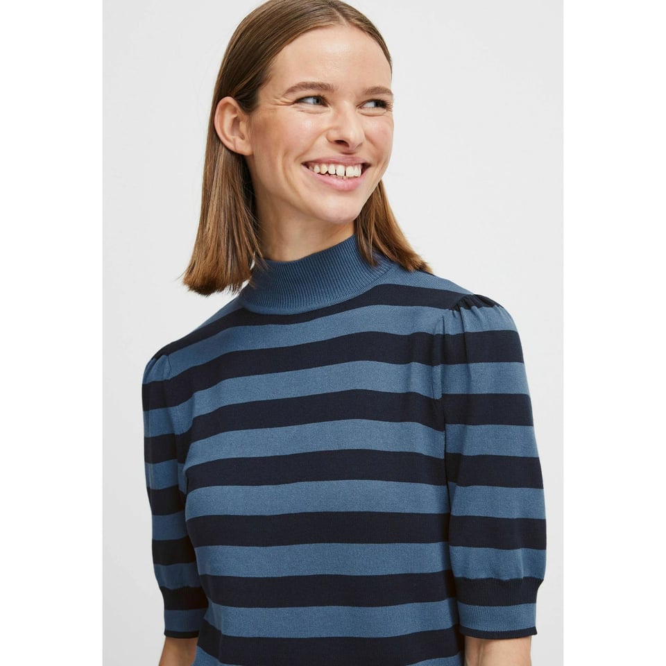 Horizon blue Viscose knitted top