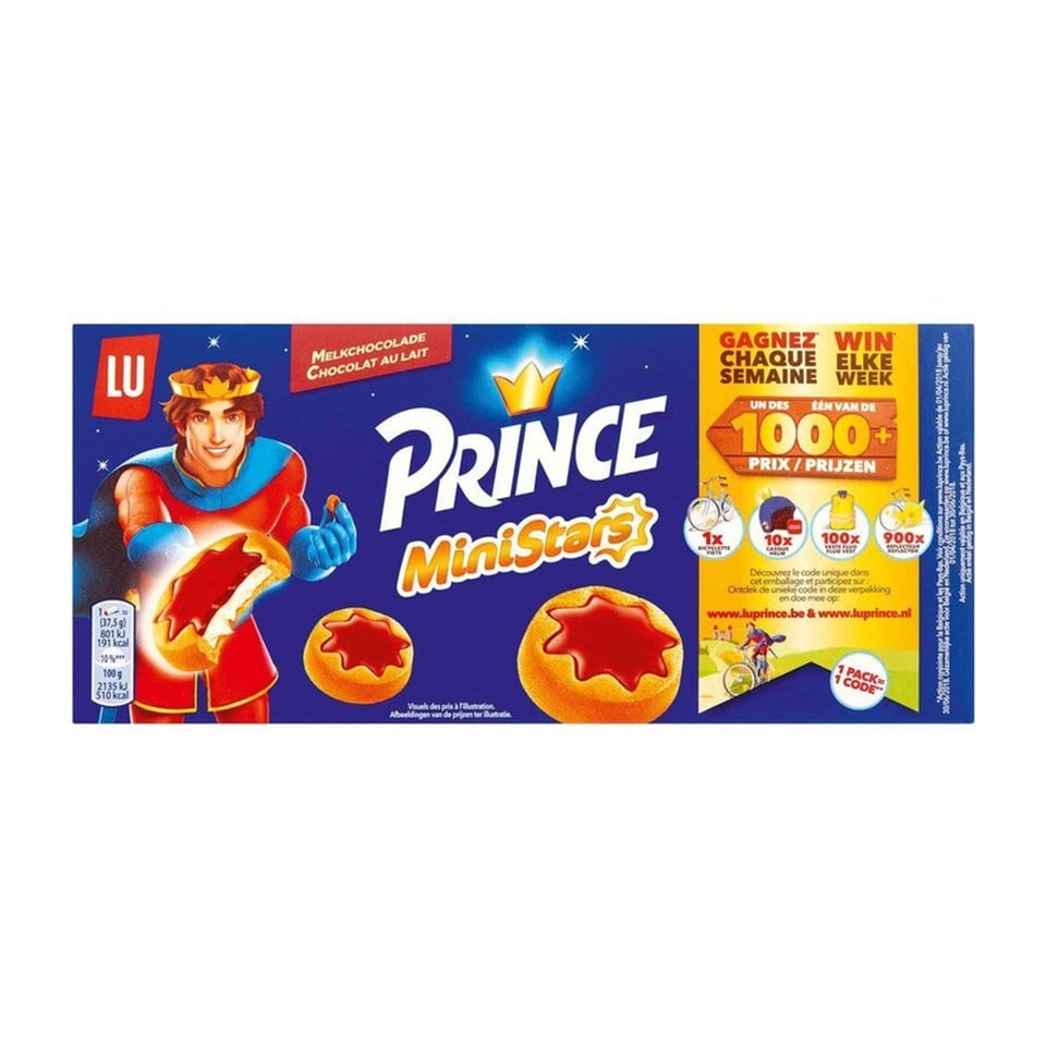 Lu Prince Mini Stars Chocolade