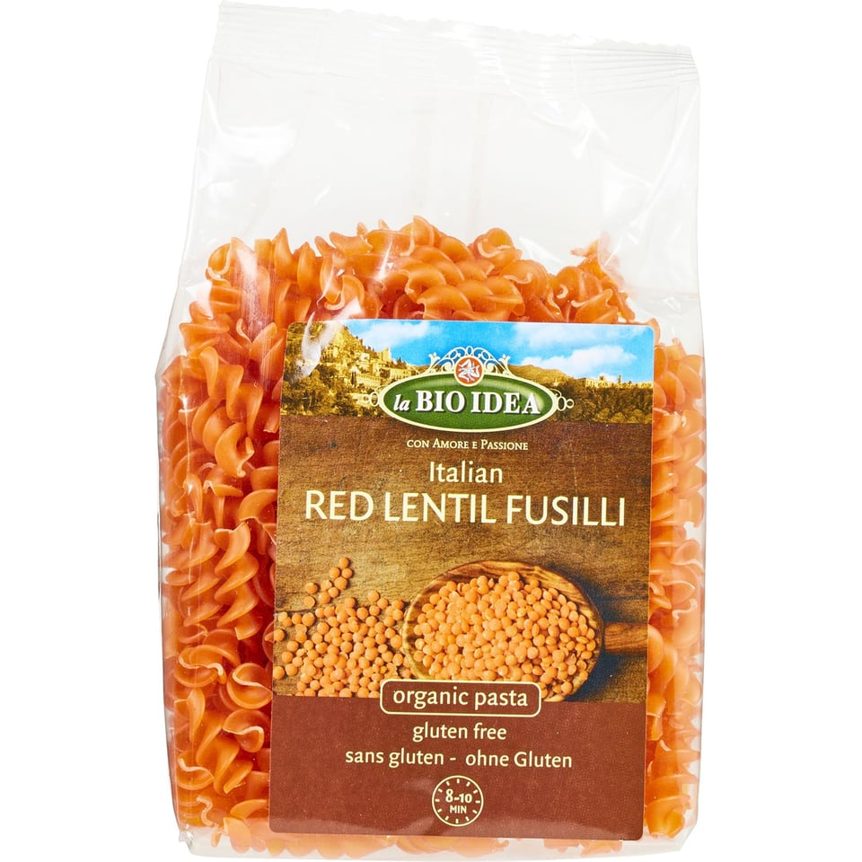 Rode Linzen Fusilli