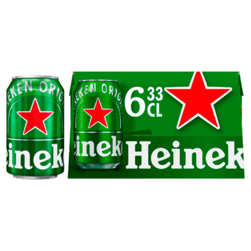 Heineken Premium Pilsener Bier Blik 6x33cl