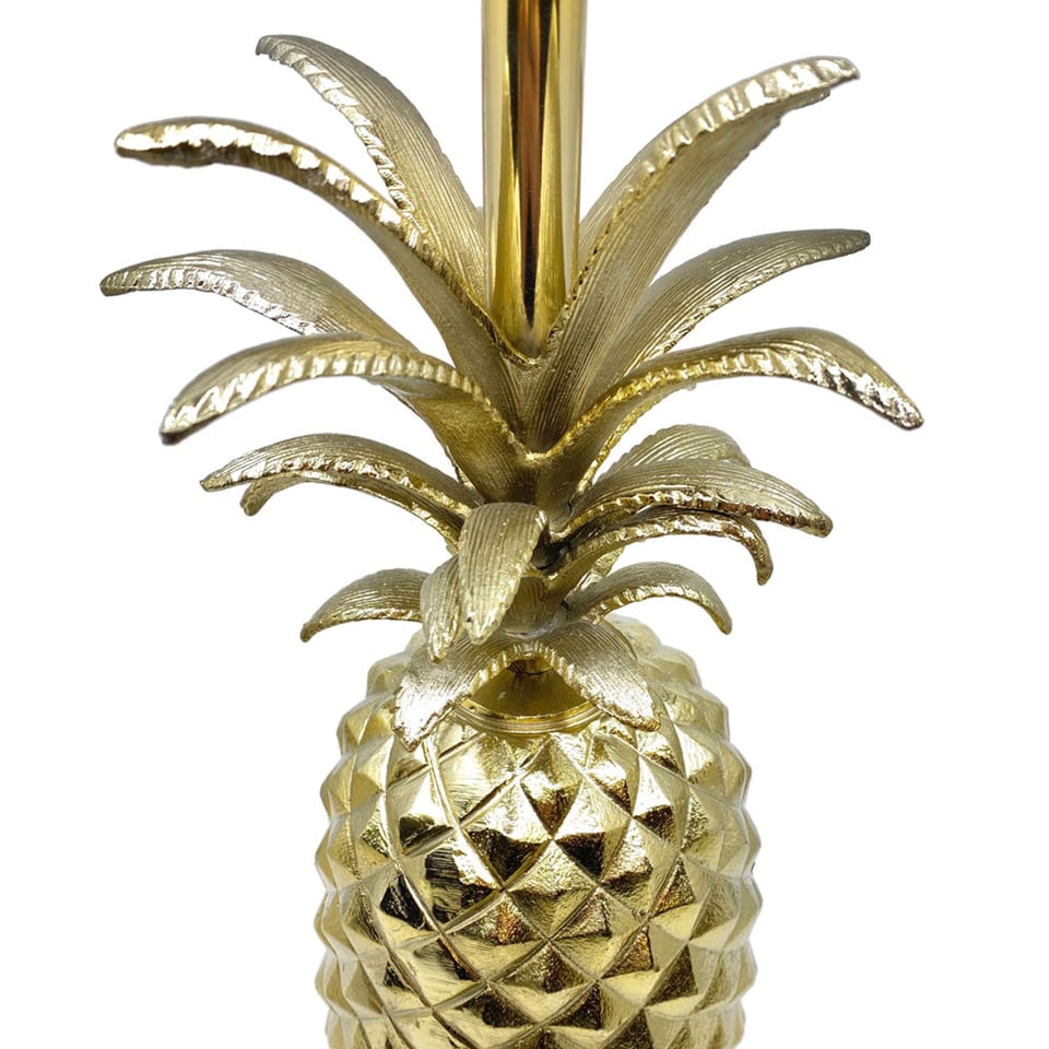 Tafel Lamp Voet Ananas Goud 20x42cm