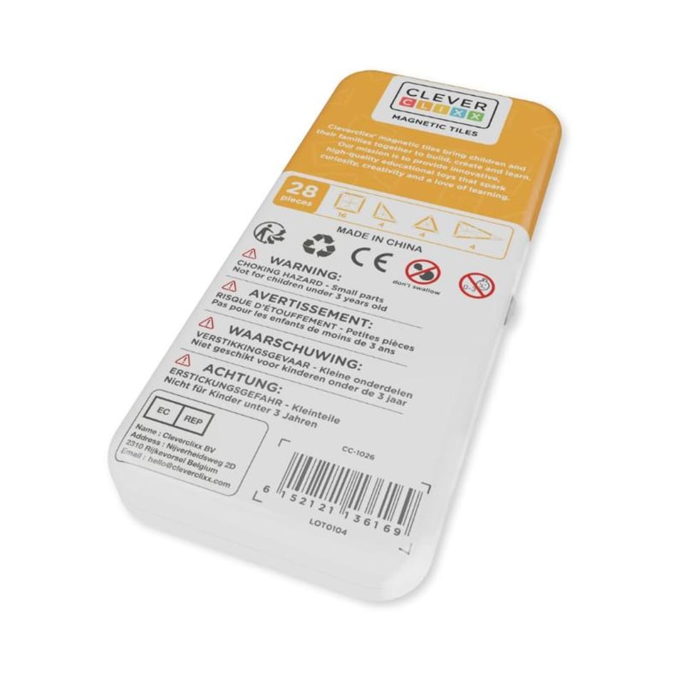 Cleverclixx Mini Tiles Pack Intense 28 Stuks