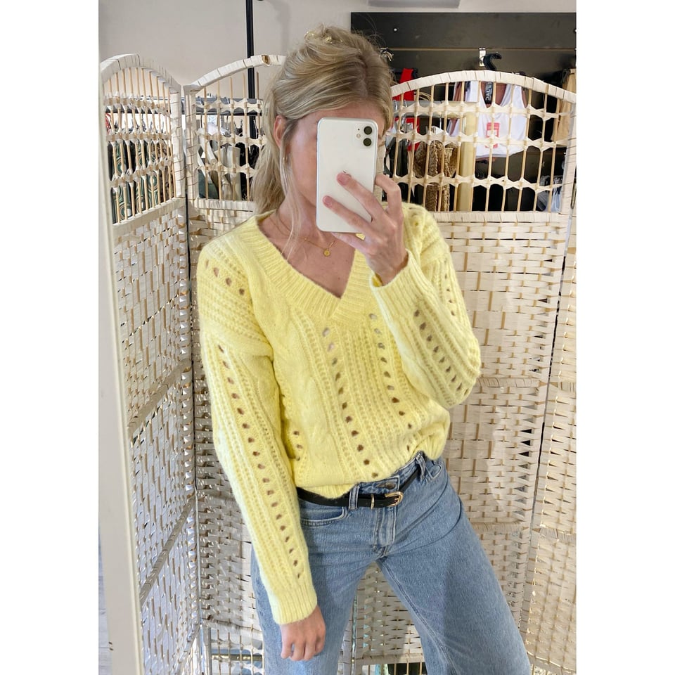 Yellow pullover - OneSize - 1 maat