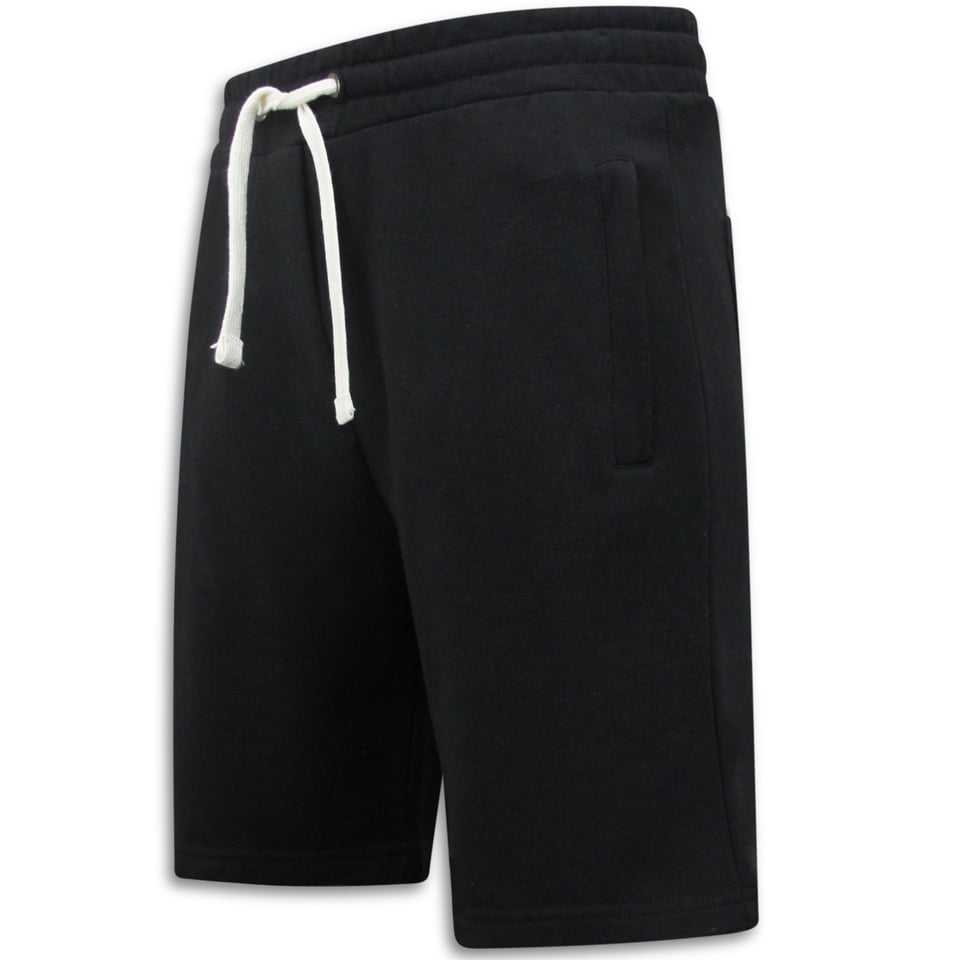 Sweat Shorts Heren - Shorts Heren Jogging - Zwart
