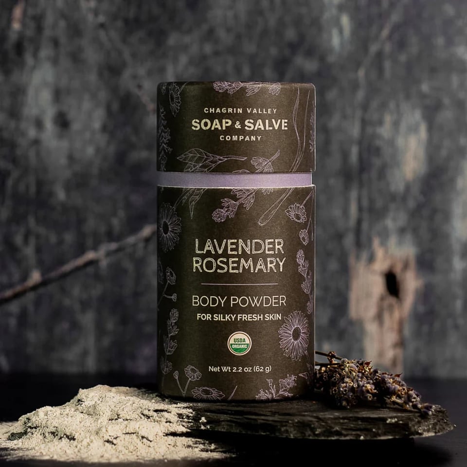 Chagrin Valley Body Powder Lavender Rosemary