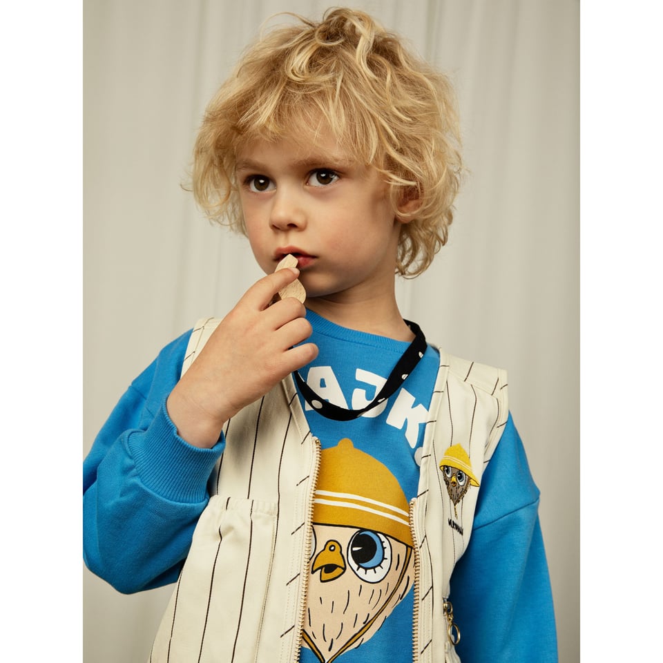 Mini Rodini Owl Embroidered Utility Vest