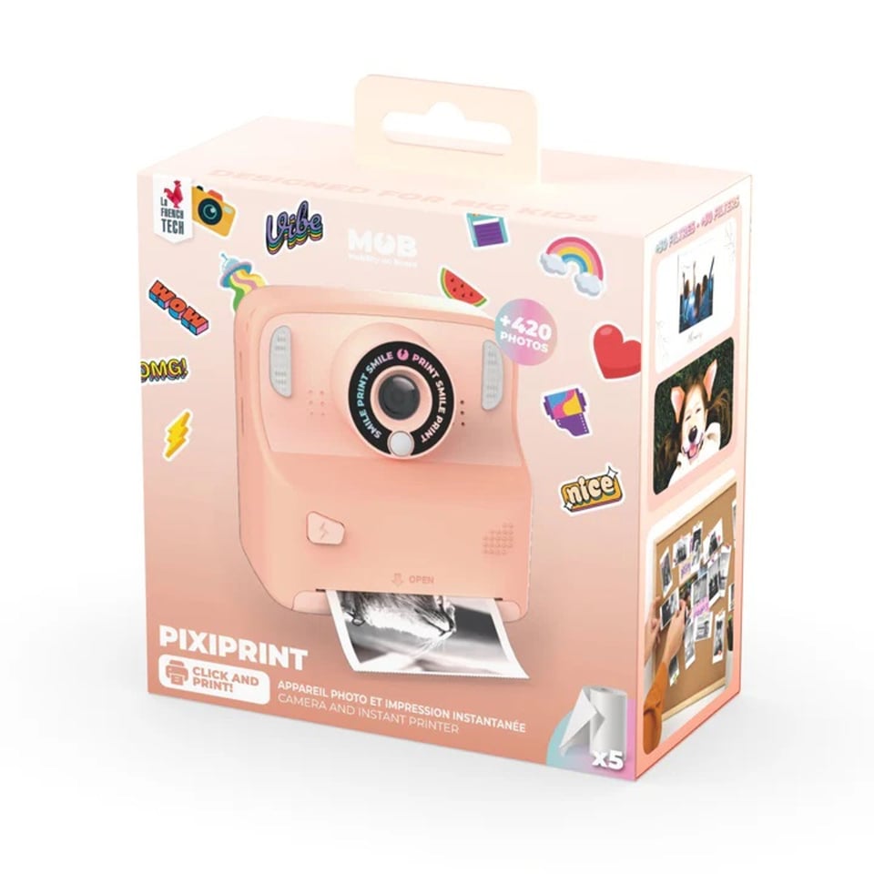 MOB Pixiprint Click & Print Camera Roze