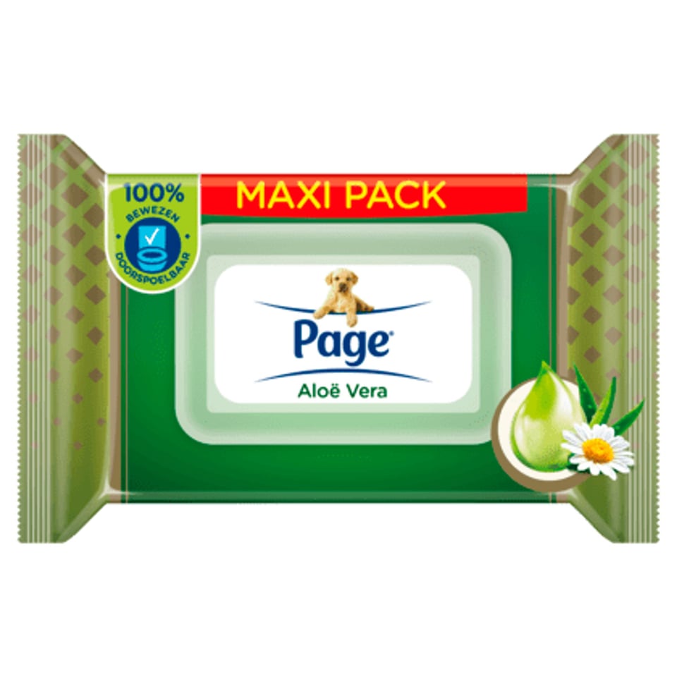 Page Aloë Vera Vochtig Wc Papier Maxi