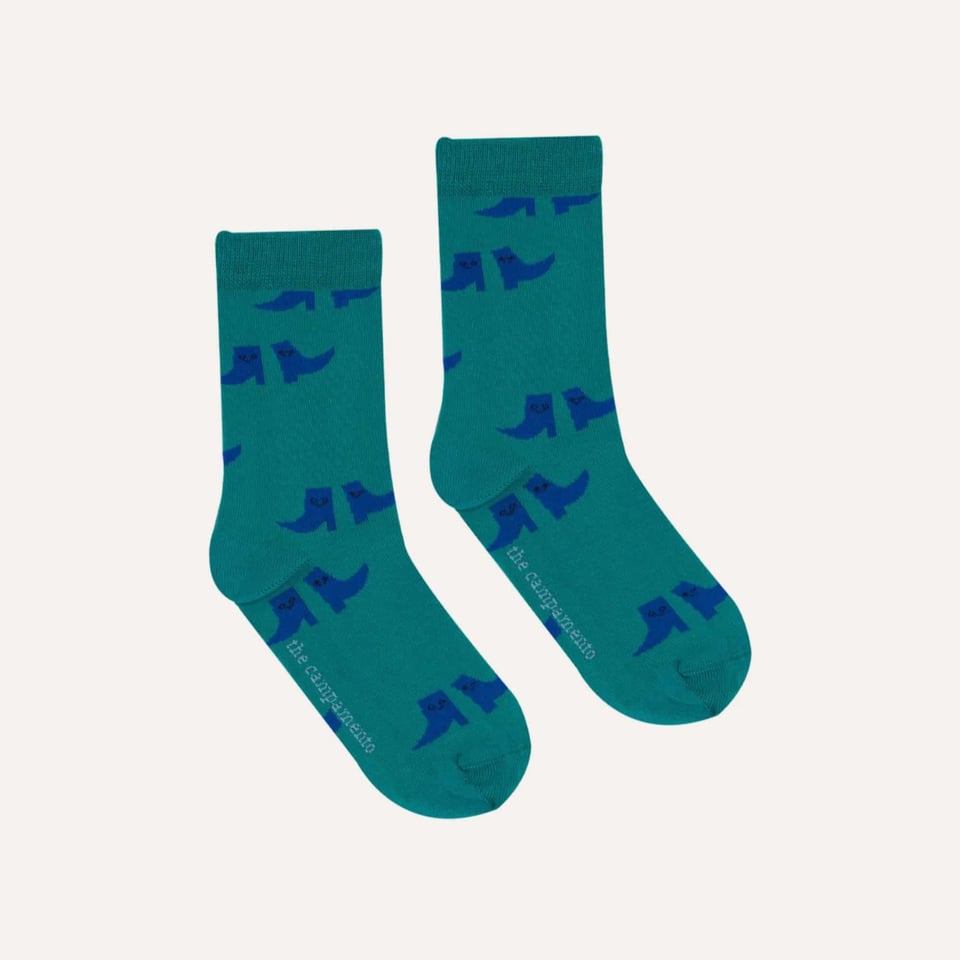 The Campamento Boots Allover Kids Socks